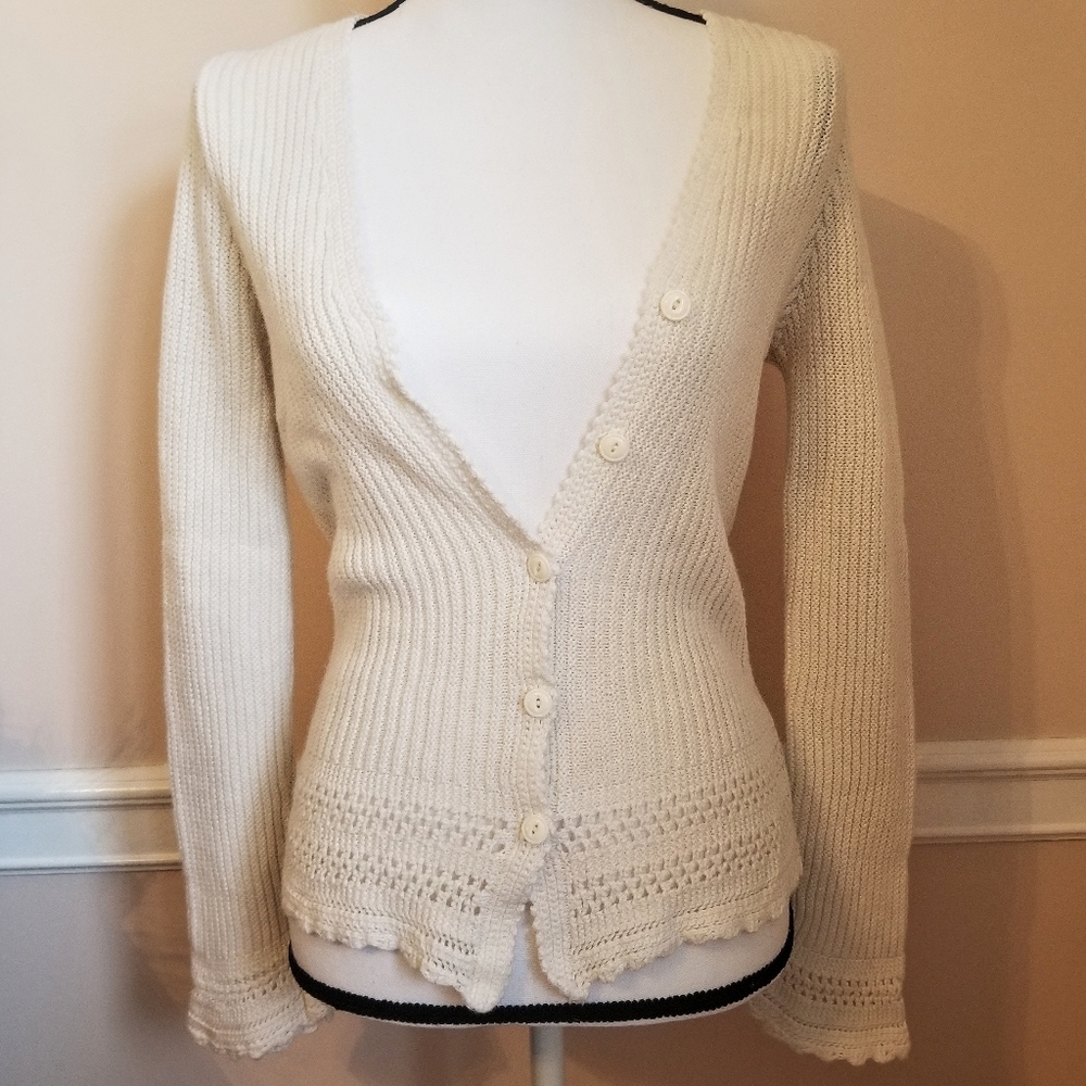 Ralph Lauren jeans Co linen blend cardigan xs/tp